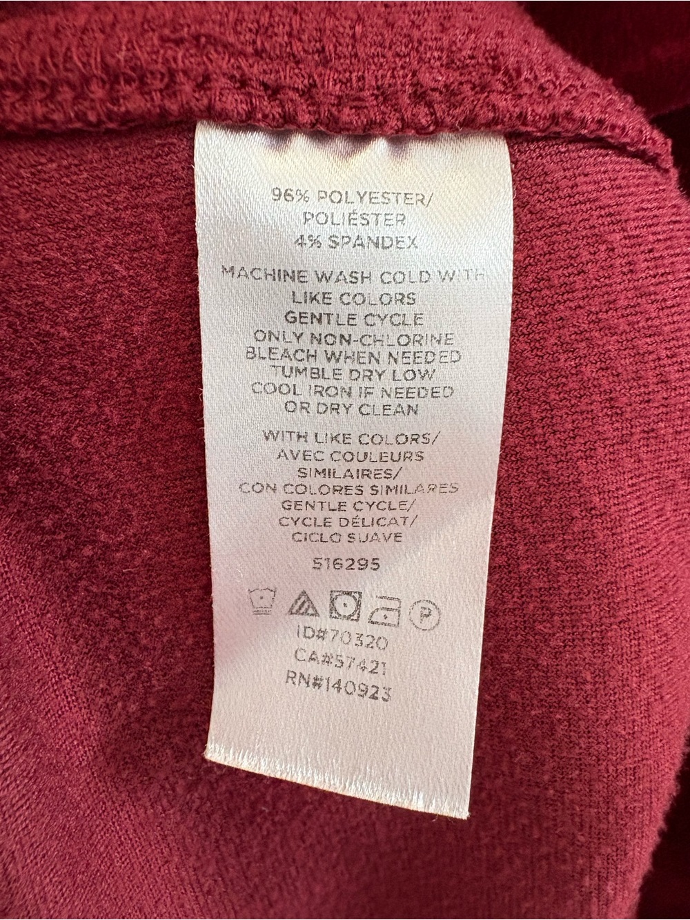 Loft Red Velour Hoodie Sweatshirt XL - Picture 3 of 4